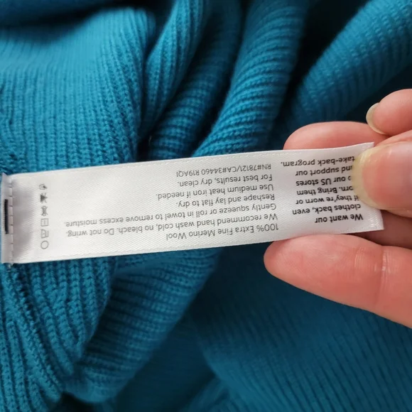 New Eileen Fisher Merino Wool Ribbed Knit Long Sleeve Boxy Pullover Sweater - Picture 8 of 10